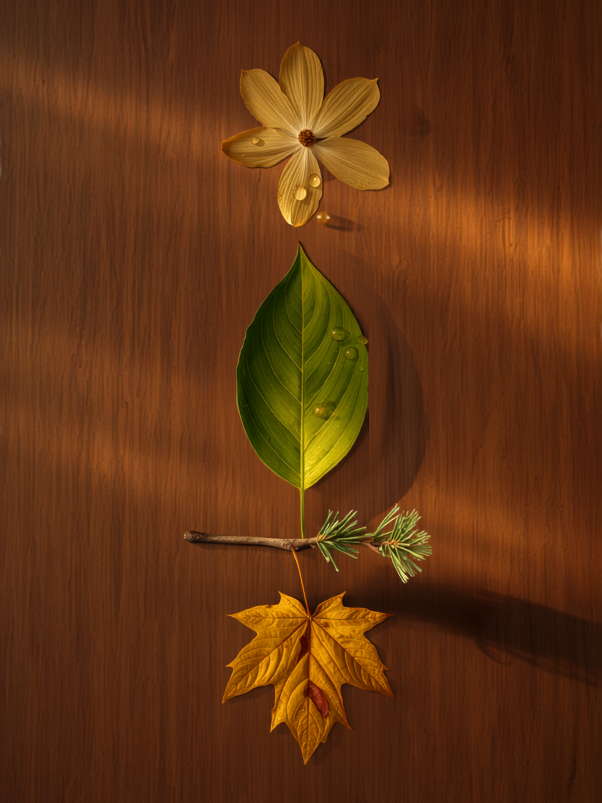 A simple circular diagram of the six Ayurvedic seasons arranged around a calendar year